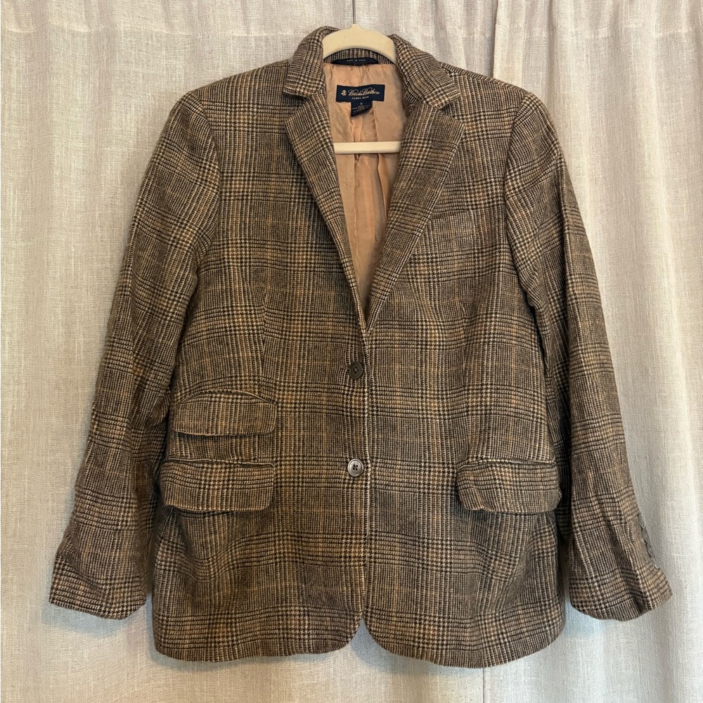 Brooks Brothers Brown Blazer Classic Tailored Suit Jacket